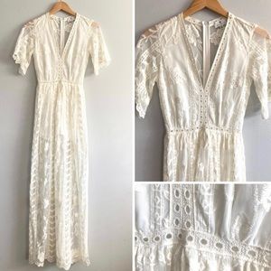 Socialite Lace Overlay Romper